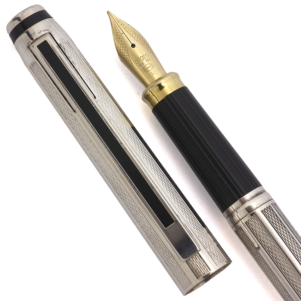 Cross Signature Fountain Pen (late 1990s) - Sterling Silver w